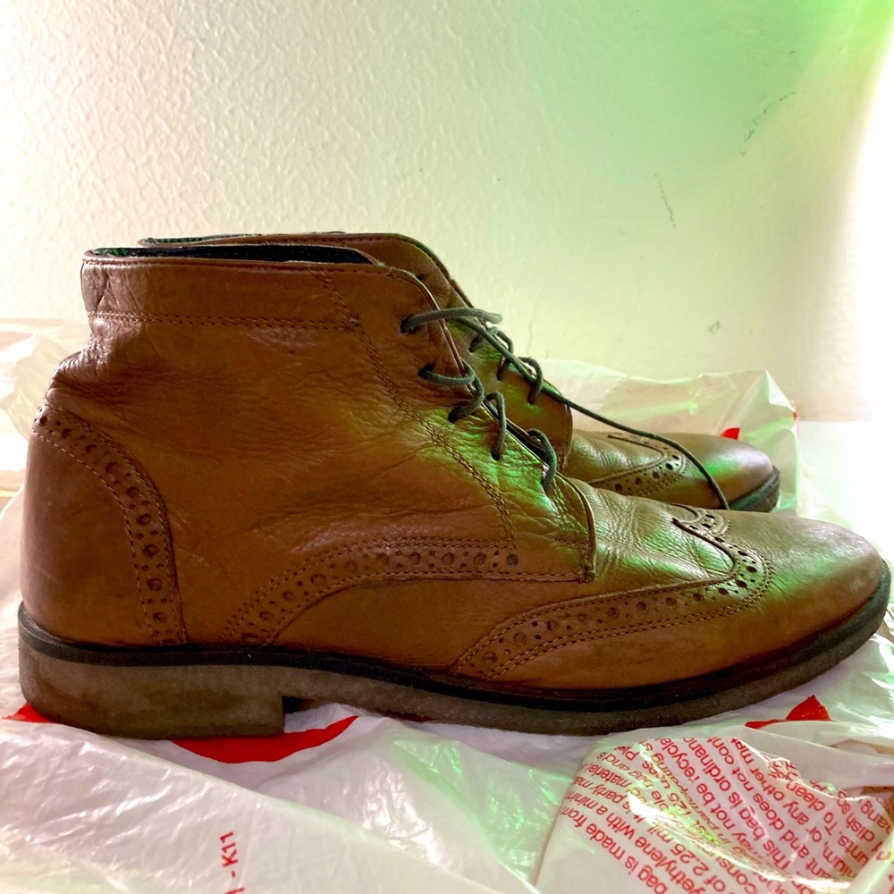 ASOS LEATHER CREPE LACE BOOT - men’s size 9